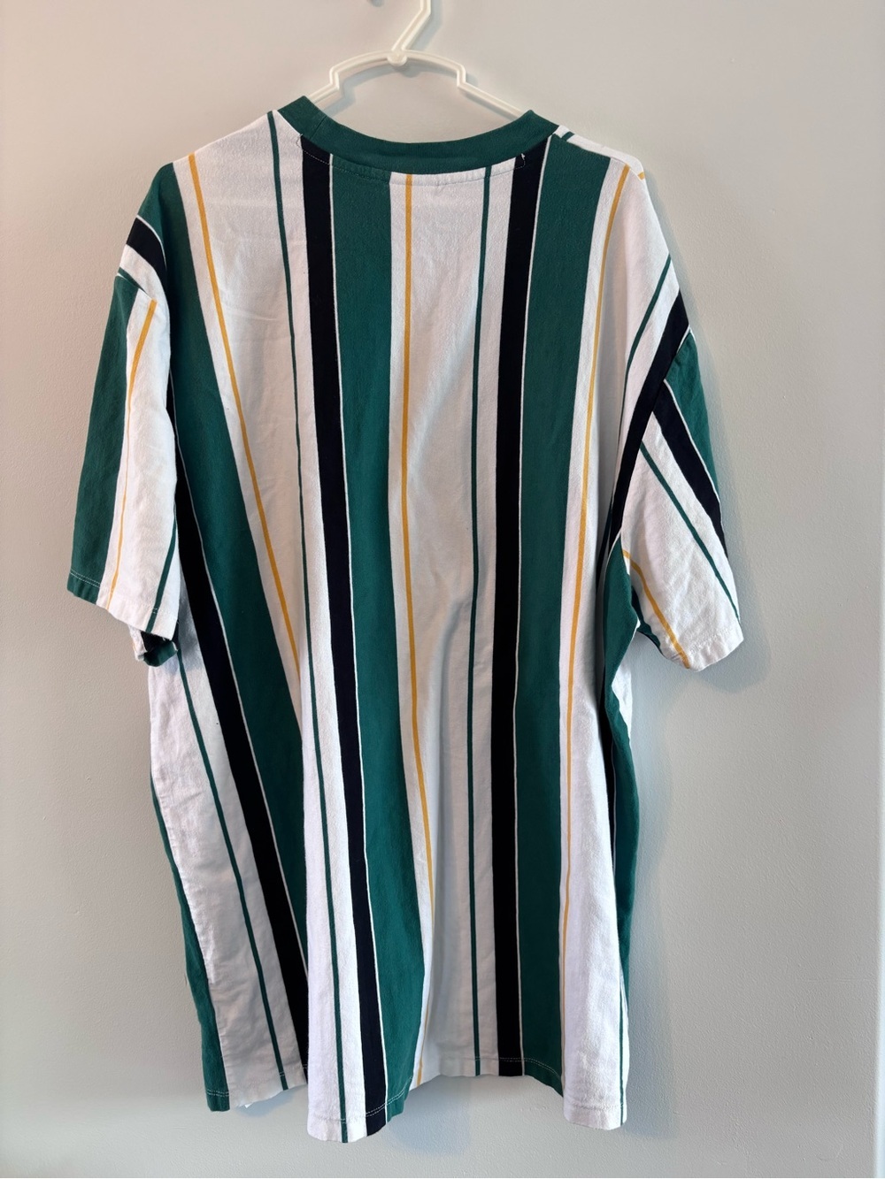 Guess Originals Men’s Striped Tshirt size XXL Tee green and yellow - Picture 3 of 4